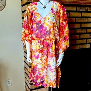 Thalia Sodi Floral Lined Beautiful Kaftan Dress
